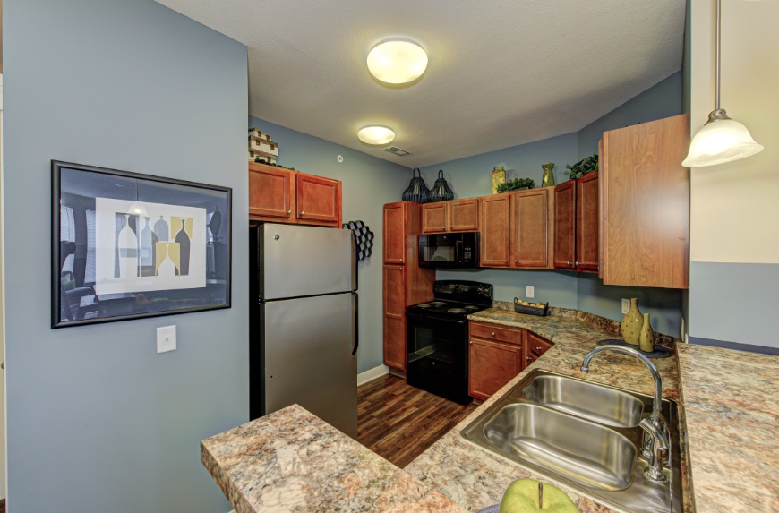 Open Kitchen with Storage in West Lafayette.